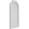Ekena Millwork Octagonal Top Surface Mount PVC Gable Vent: Functional, w/ 3-1/2"W x 1"P Standard Frame, 20"W x 40"H GVPOT20X4001SF - alternate 4